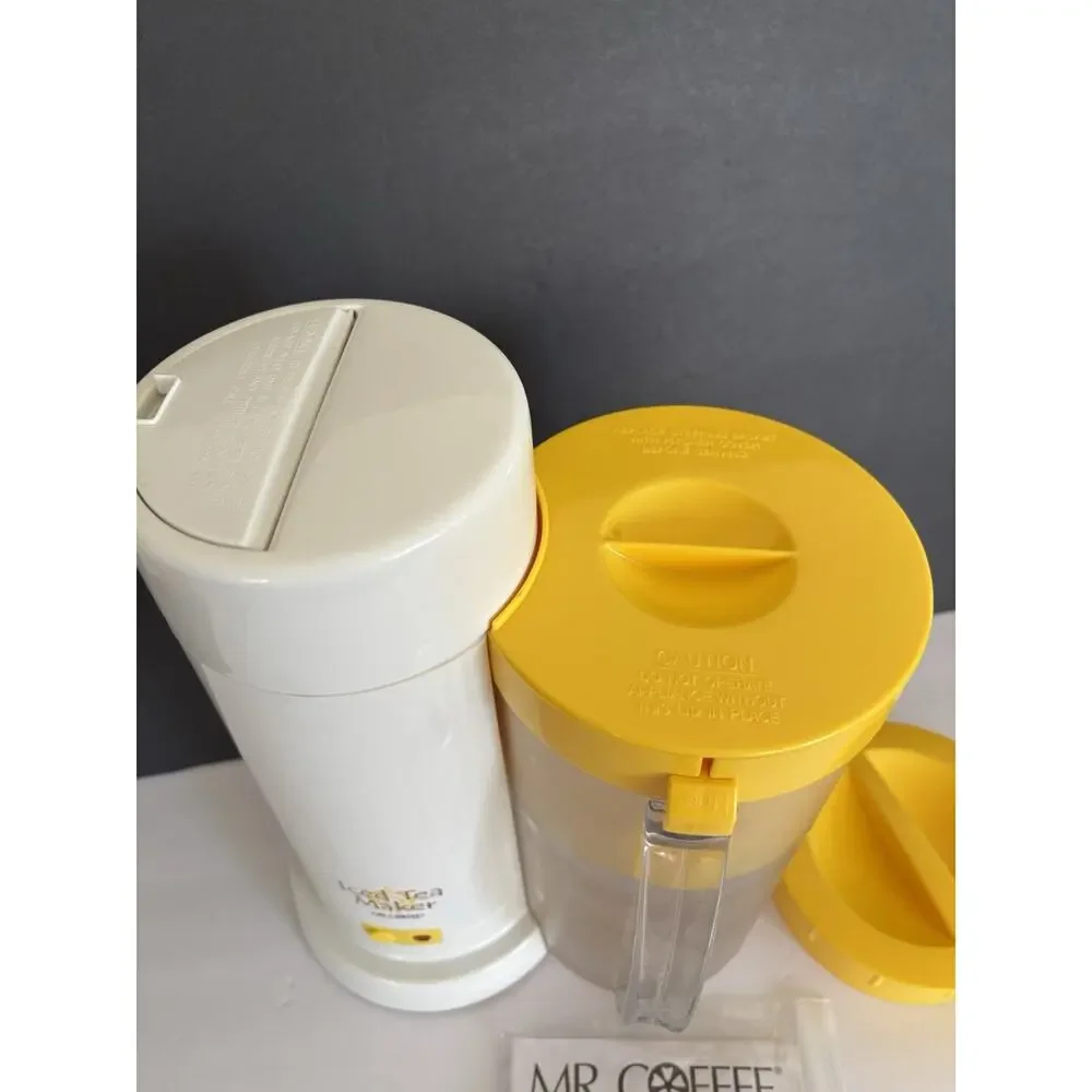 Mr. Coffee Iced Tea Maker Model TM1S with Yellow Lid Preowned